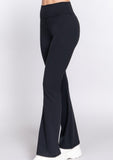 black flare leggings