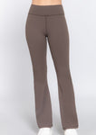 Waist Band Flare Pants. Enjoy the smoothing effects of the double-layer waistband, complete with no top seam