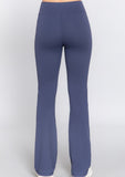 Waist Band Flare Pants. Enjoy the smoothing effects of the double-layer waistband, complete with no top seam