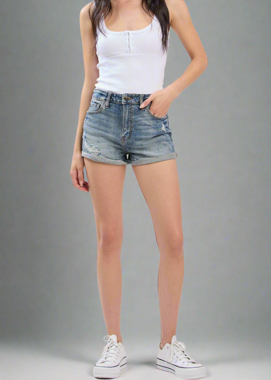 eunina kara high rise shorts