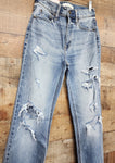 eunina medium wash baggy distressed jeans