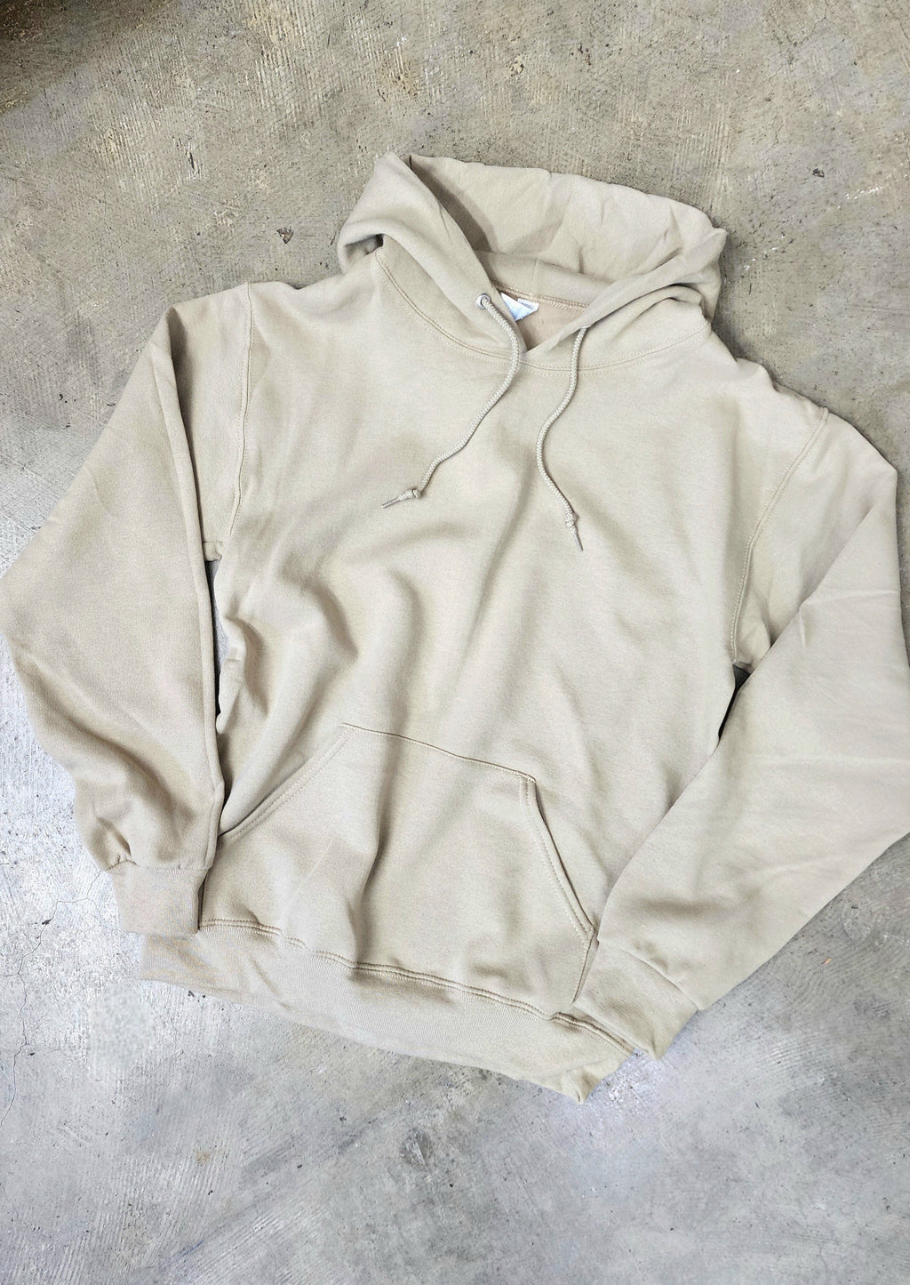 cotton drop shoulder hoodie