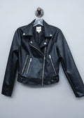 Faux Leather Moto Jacket 