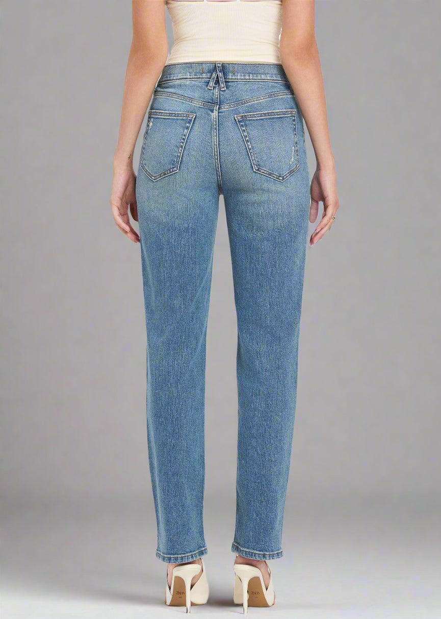 Olsen Super High Rise Classic Straight Leg-manif