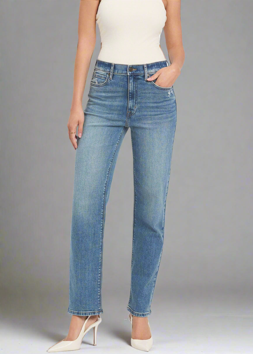 Olsen Super High Rise Classic Straight Leg-manif