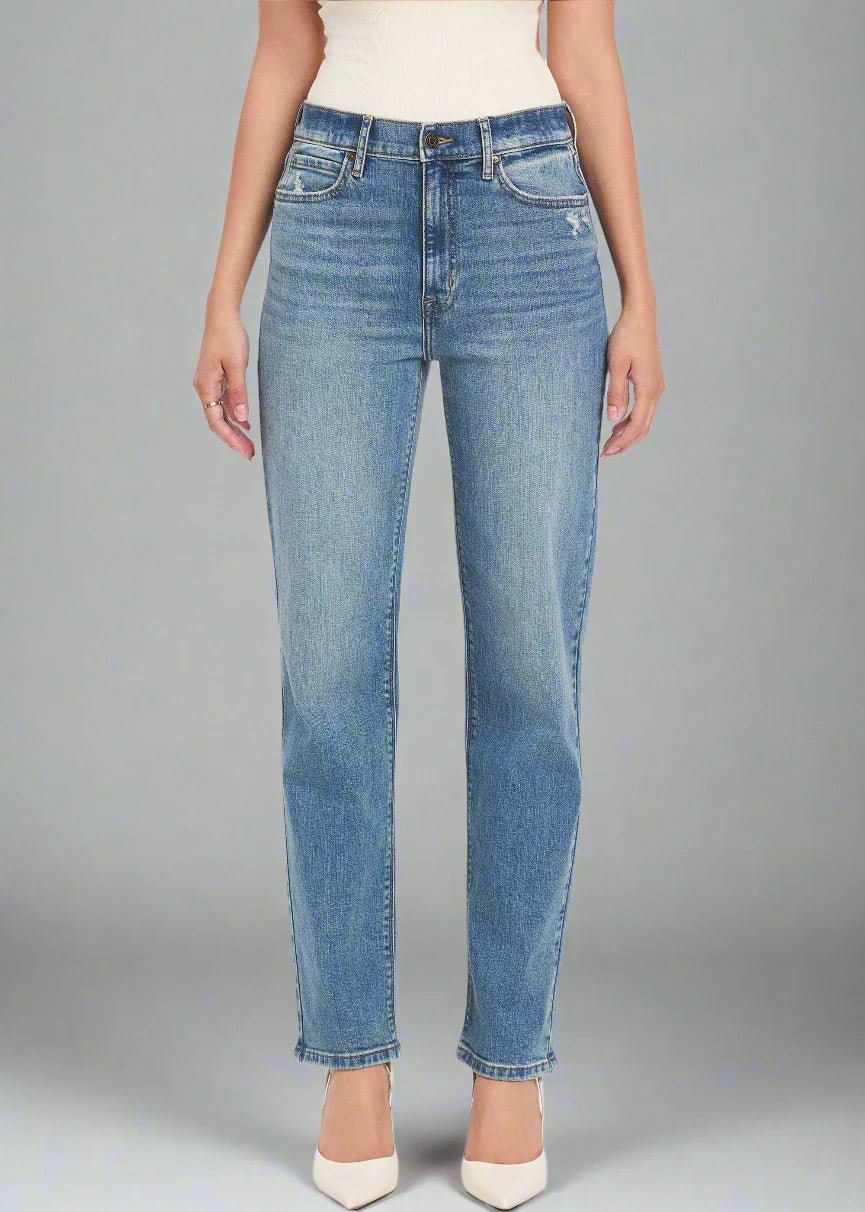 Olsen Super High Rise Classic Straight Leg-manif
