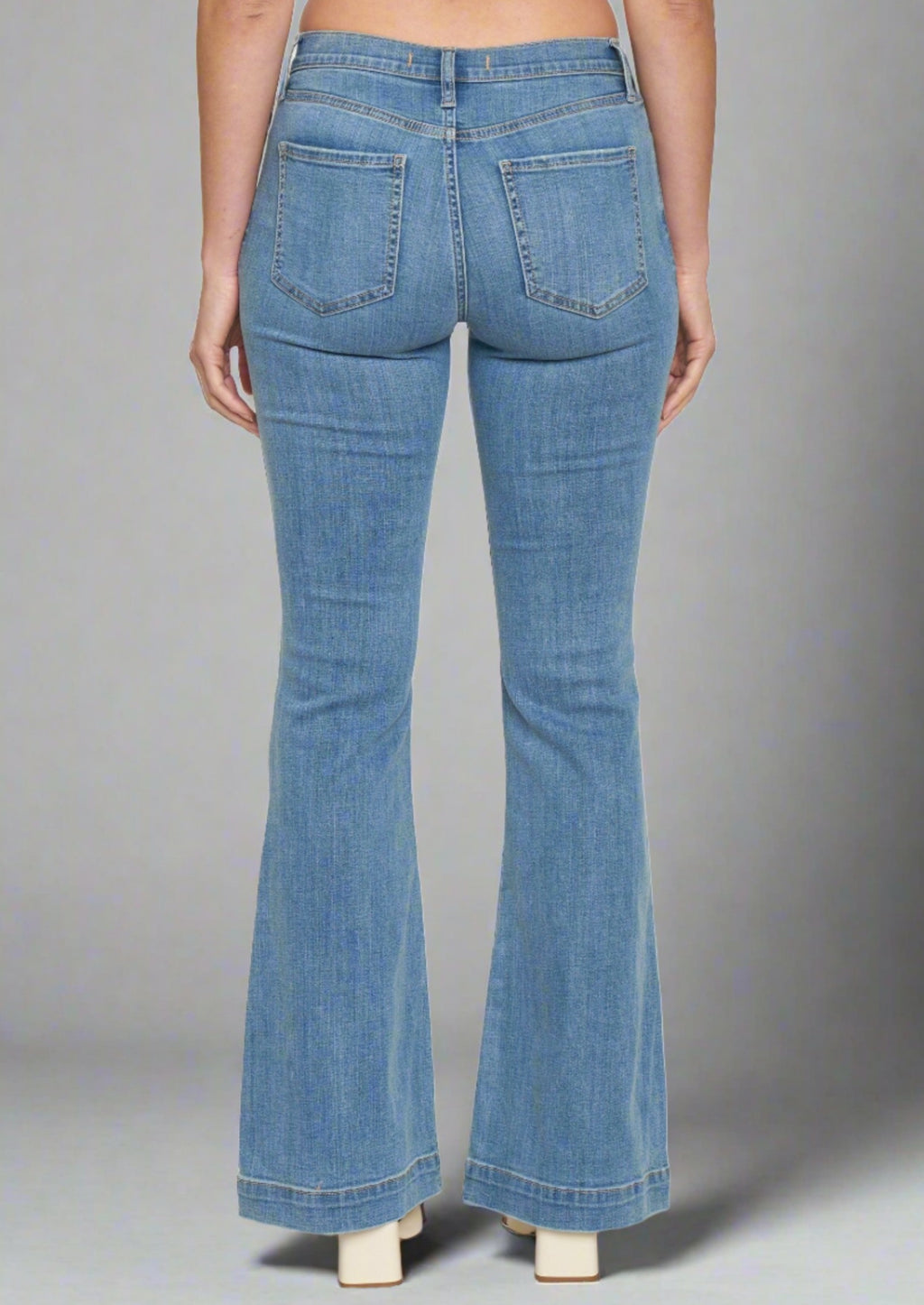 eunina mid rise flare jeans