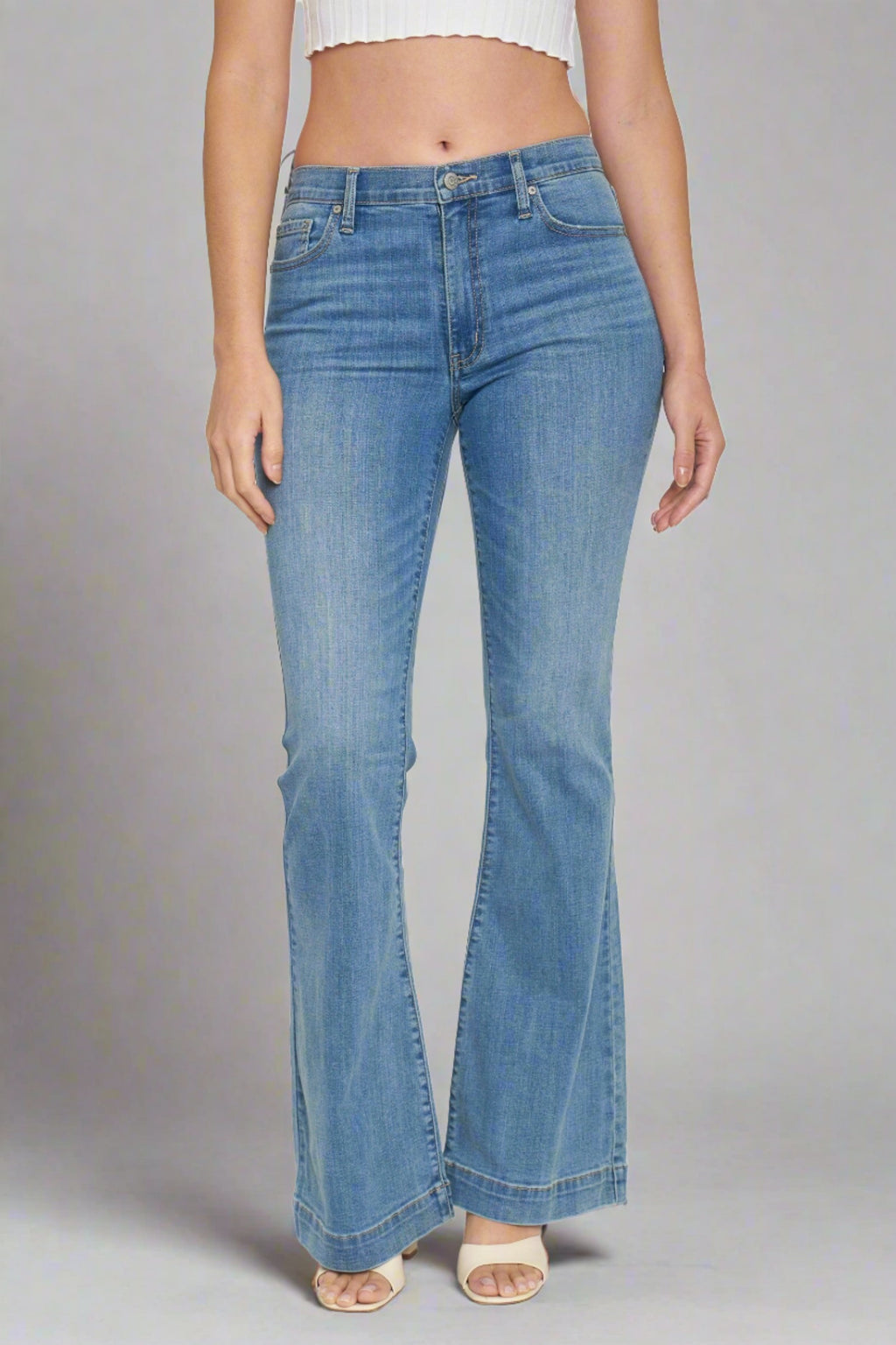 eunina mid rise flare jeans
