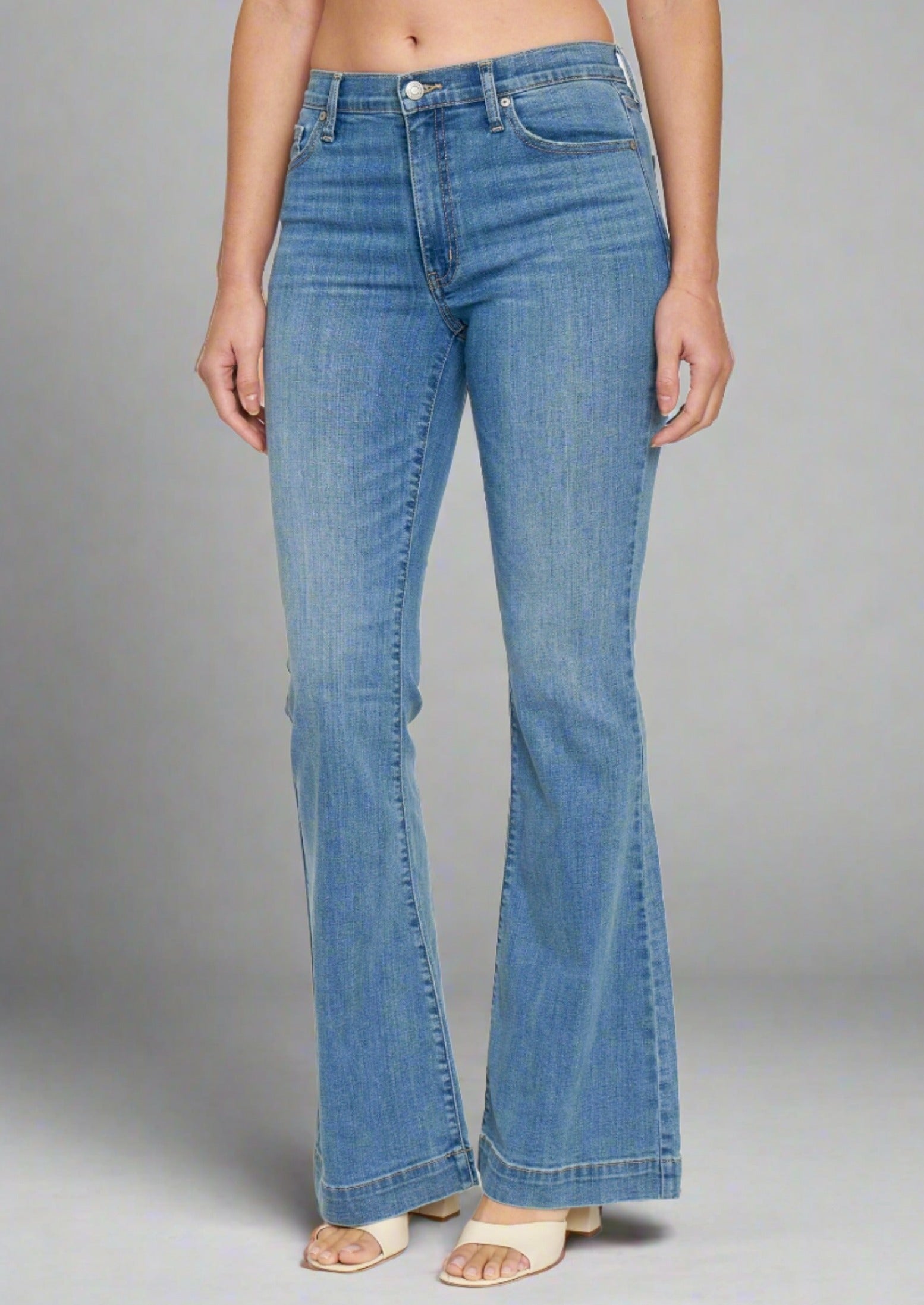 eunina mid rise flare jeans