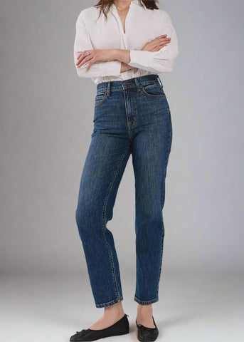 eunina olsen super high rise straight jeans