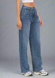 VIOLET SUPER HIGH RISE BAGGY JEAN W/ FRONT PLEAT