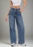 VIOLET SUPER HIGH RISE BAGGY JEAN W/ FRONT PLEAT