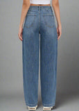 VIOLET SUPER HIGH RISE BAGGY JEAN W/ FRONT PLEAT