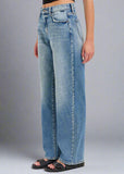 10 1/4"
Mid Rise
Baggy Dad Jean
Zipper Fly + Belt Loops 
Medium Denim
Import 
FRONT RISE 10 1/4", INSEAM 31"   
Show More
Fabric Contents
99% Cotton, 1% Spandex