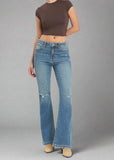 eunina flare high rise jeans