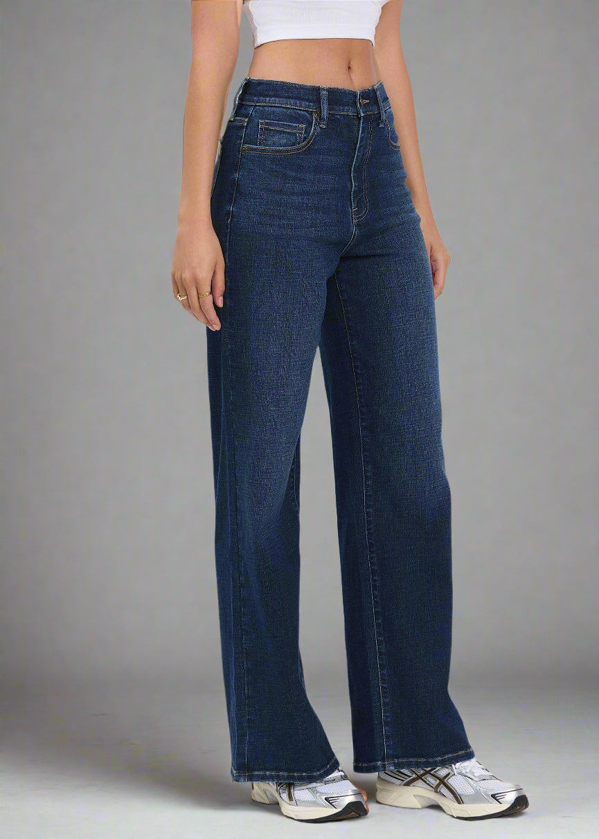 eunina joy ultra high rise wide leg jeans