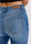 Mid-rise bootcut
Belt loops + Zip fly
Dark denim 
Import
Front Rise: 9 1/4" Inseam 32"
Fabric Content: 68% Cotton, 25% Polyester, 6% Rayon, 1% Spandex
Show Less
Fabric Contents
68% Cotton, 25% Polyester, 6% Rayon, 1% Spandex