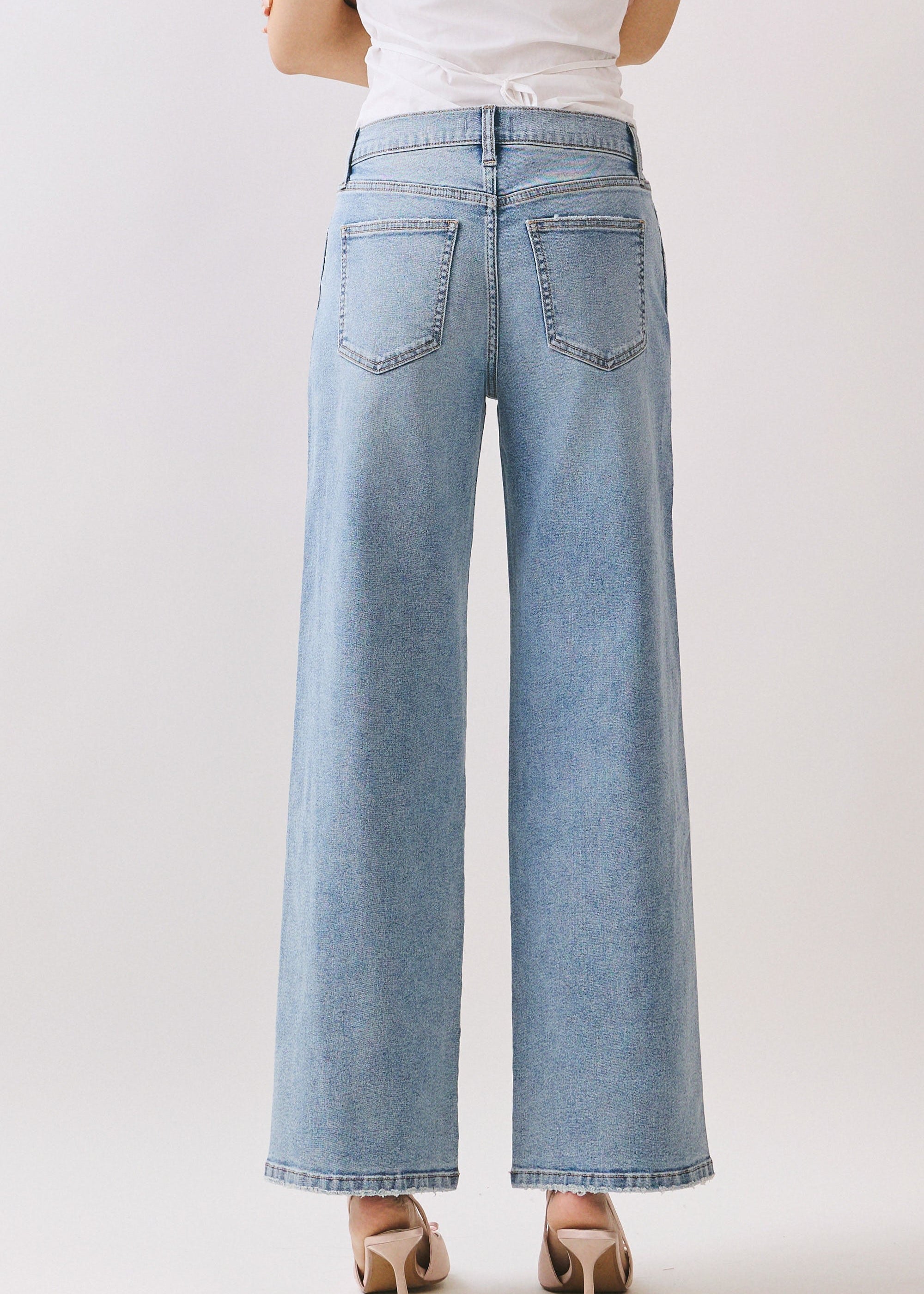 Eunina Lindz High Rise Wide Leg W/ Forward Seam