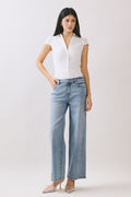 Eunina Lindz High Rise Wide Leg W/ Forward Seam