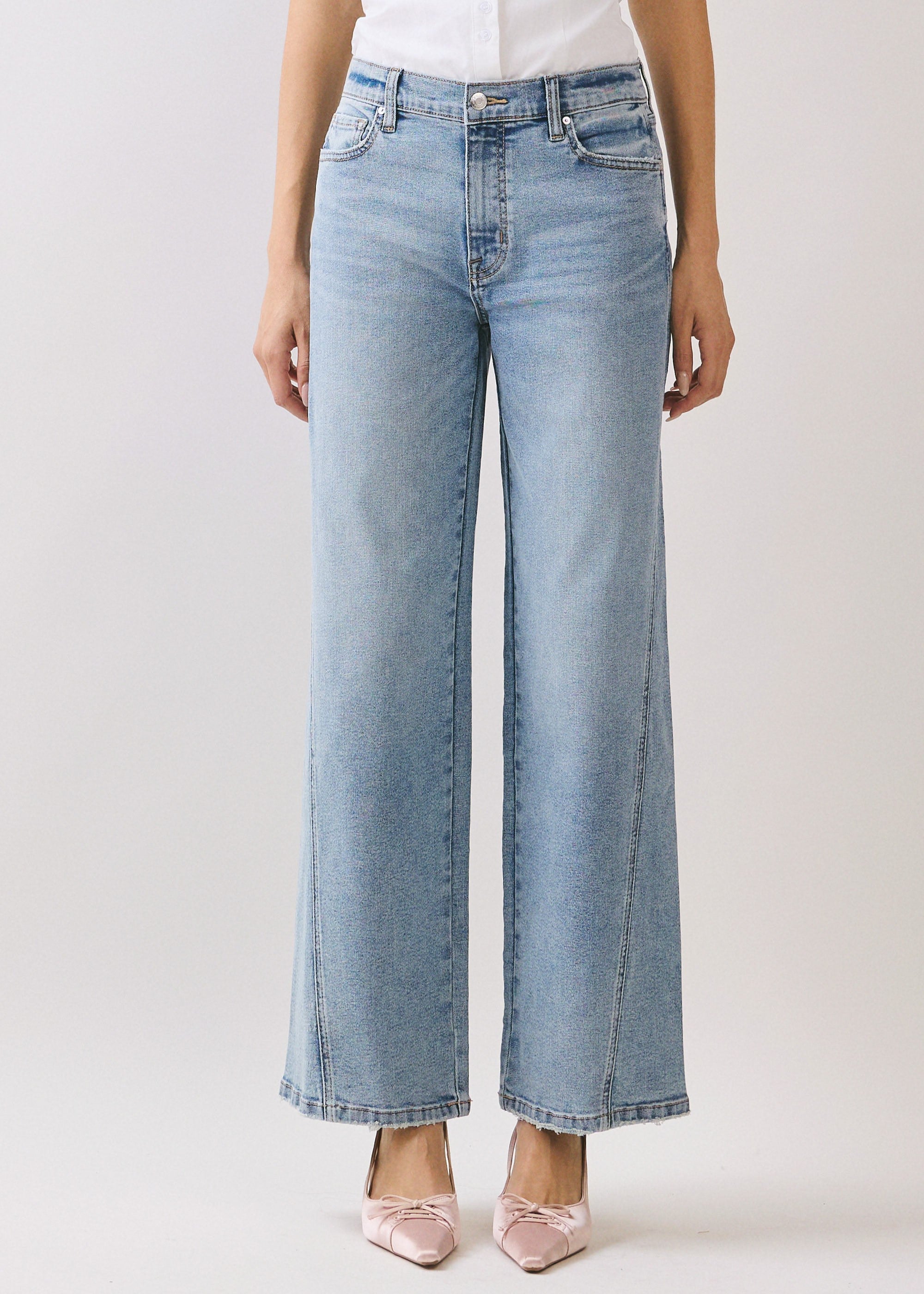 Eunina Lindz High Rise Wide Leg W/ Forward Seam