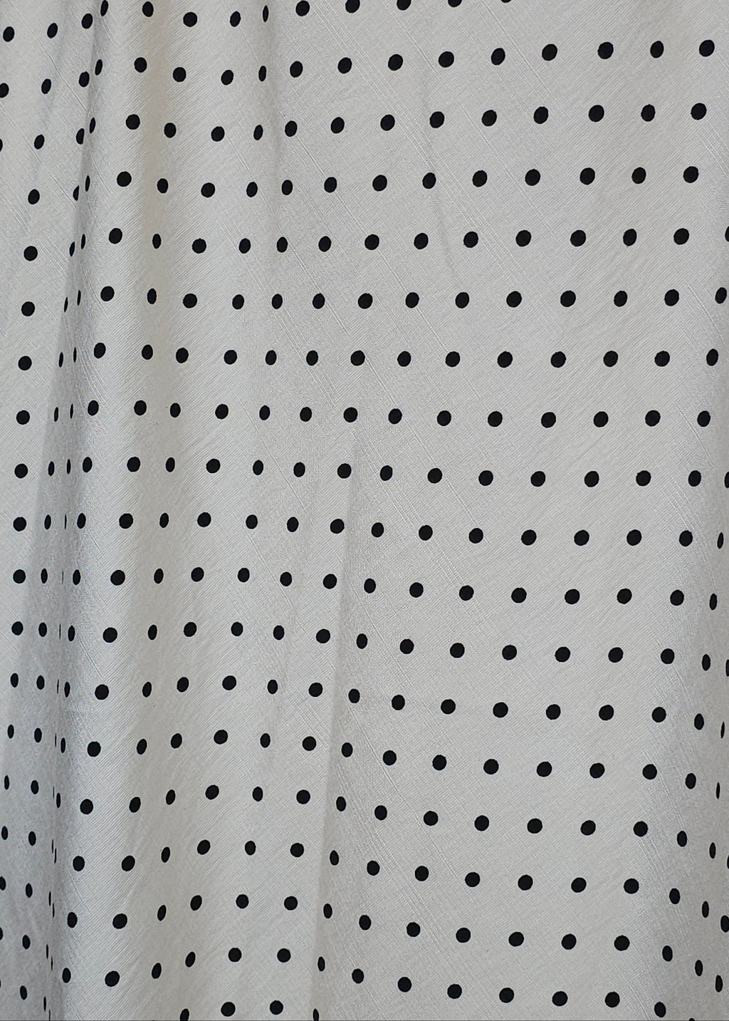 Polka Dot Print Elastic Waistband Midi Skirt