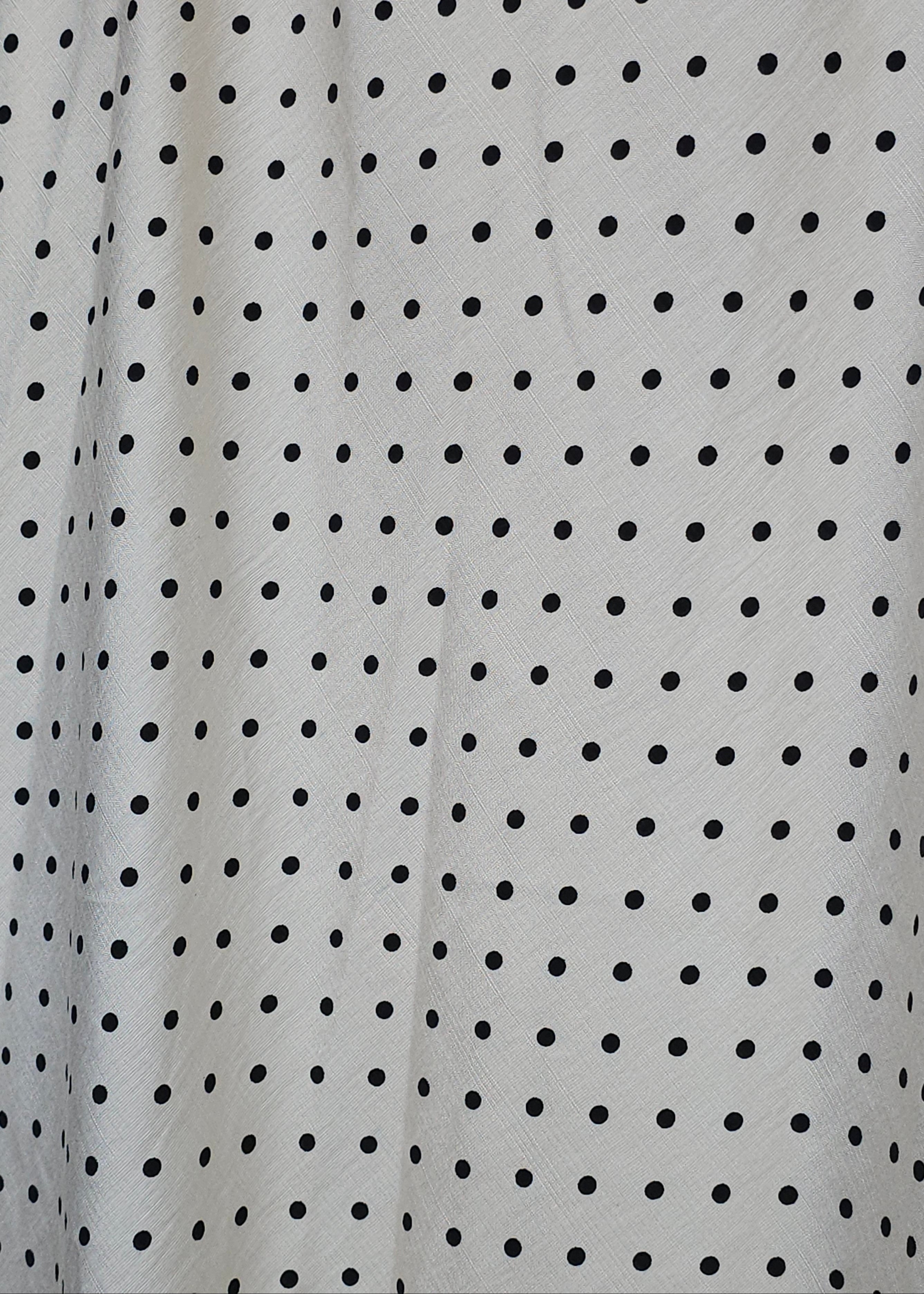 Polka Dot Print Elastic Waistband Midi Skirt