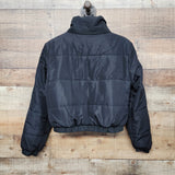 black puffer jacket